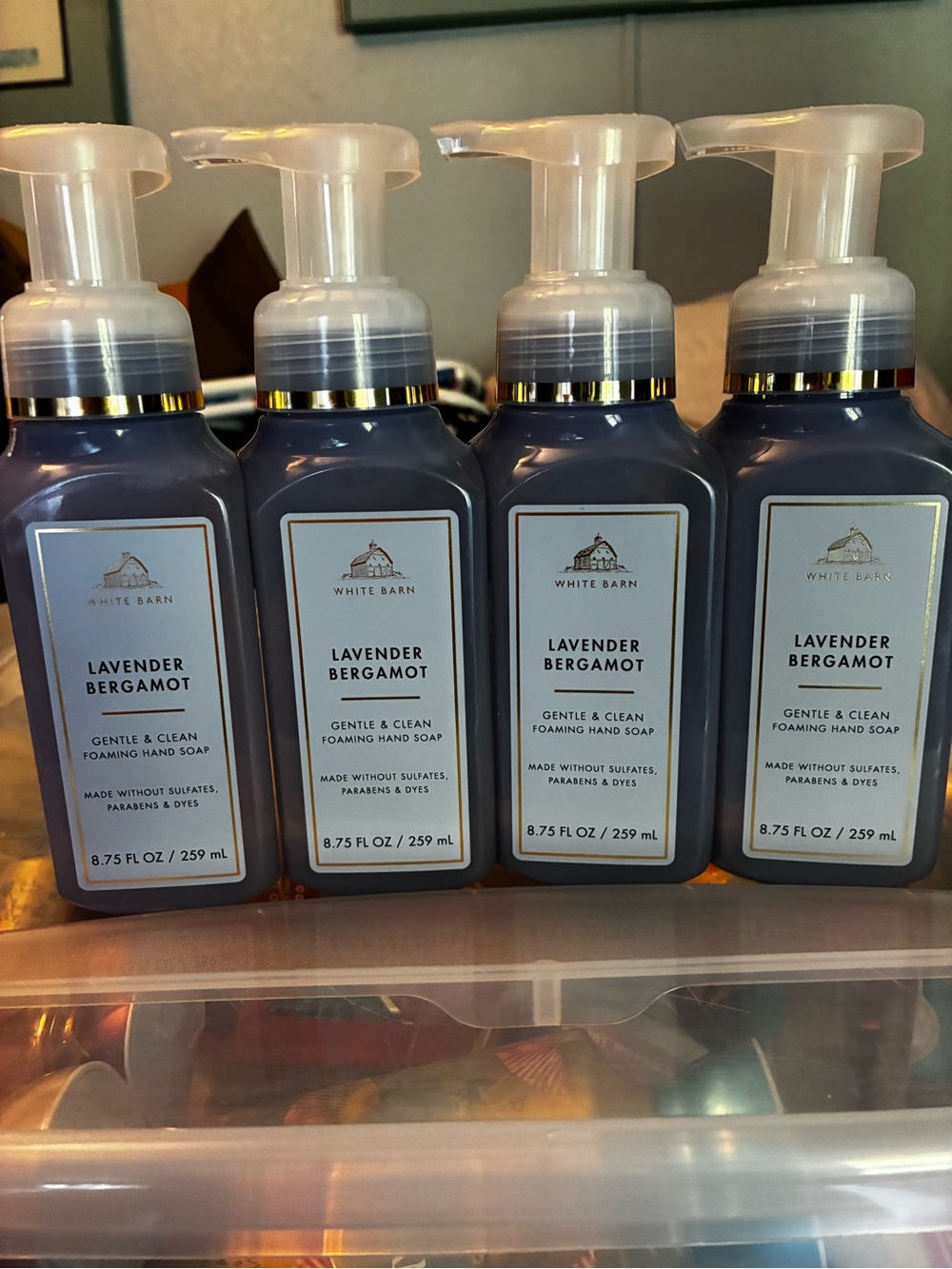 White Barn Lavender Bergamot Foaming Hand Soap - Purple Bottles